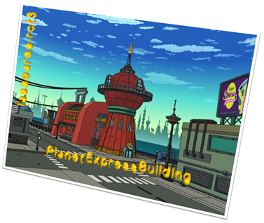 Futurama - Planet Express building (lassoares-rct3)