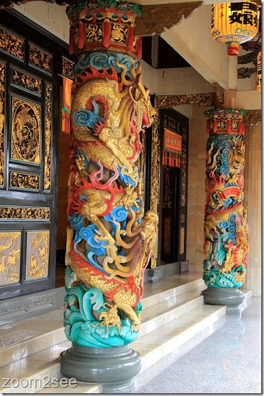 Pillar of The Nine Emperor Gods Temple at Butterworth