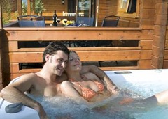 Relax and Unwind in a Private Hot Tub with your Log Cabin