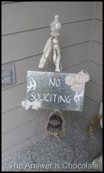 No Soliciting Sign