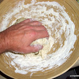 Bring together and mix/knead by hand (or mixer if you want)