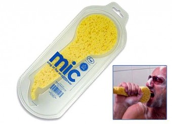 Canti sotto la doccia? Ecco il microfono-spugna!