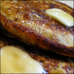 Thumbnail image for Recipe: Oatmeal Pancakes on Christmas Morning