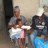  &ndash; James distributing the clothing, toothpaste, toothbrushes, goodies. .....© 2008 NHA photos