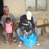  &ndash; James distributing the clothing, toothpaste, toothbrushes, goodies. .....© 2008 NHA photos