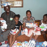  &ndash; St. Laurence House members with medication supply from Nazareth House Apostolate. (James Mansaray, photographer)