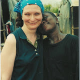  &ndash; Vicki Hicks at Grafton Displacement camp, Freetown. 2001 (James B. Mansaray, photographer)