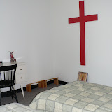  &ndash; Retreat Cell (room) at Jonah House, Louisville Kentucky There are 5 cells, a shared bathroom w/ washer &amp; dryer, media room.....(C) Grace Church 2008