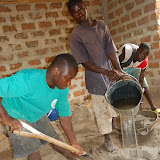  &ndash; mixing concrete at school…. © 2008 NHA Media Photos