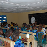  &ndash; Students begin first day in building of Kabala School...© 2008 September Nazareth House Apostolate Media, James B. Mansaray, photographer.