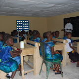  &ndash; Students begin first day in building of Kabala School...© 2008 September Nazareth House Apostolate Media, James B. Mansaray, photographer.