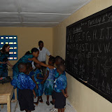  &ndash; Students begin first day in building of Kabala School...© 2008 September Nazareth House Apostolate Media, James B. Mansaray, photographer.