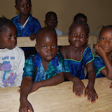  &ndash; Students begin first day in building of Kabala School...© 2008 September Nazareth House Apostolate Media, James B. Mansaray, photographer.