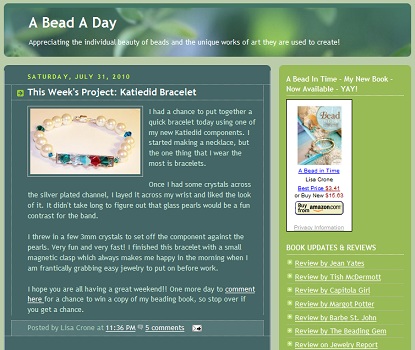 A Bead a Day Blog A Bead a Day Blog