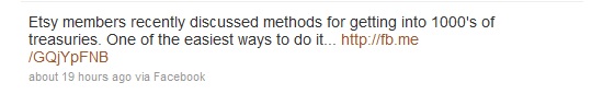 A Facebook Tweet