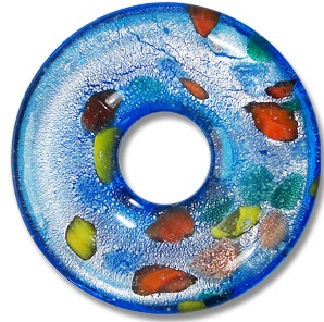 Murano Style Glass Donut