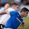 Gordie Morrison and his new best mate tussle for the ball.jpg