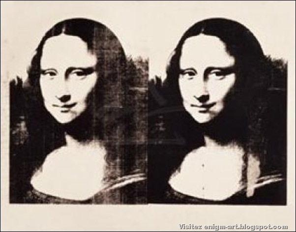 Double Joconde Andy Warhol, sérigraphie sur toile, 76 x 86,5 cm, 1963 Double Joconde Andy Warhol, sérigraphie sur toile, 76 x 86,5 cm, 1963