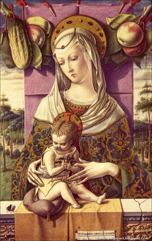 Carlo Crivelli, vierge à l’enfant, 1473 Carlo Crivelli, vierge à l’enfant, 1473