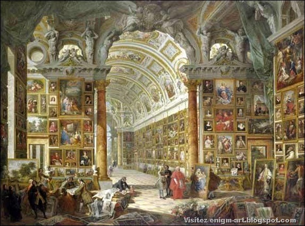 Giovanni Paolo Pannini,Galerie de la Rome antique