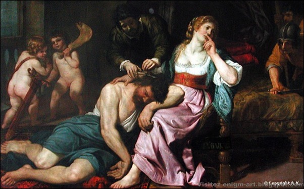 Domenico Fiasella , Samson et Dalila Domenico Fiasella , Samson et Dalila
