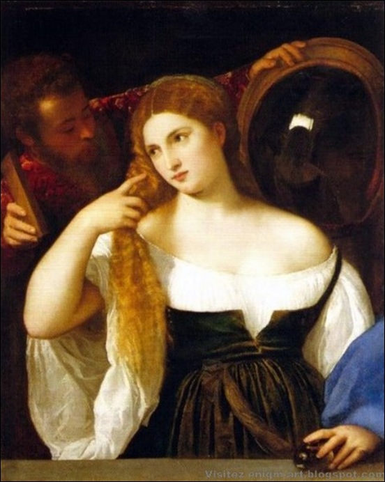 Titien, La jeune fille au miroir Titien, La jeune fille au miroir