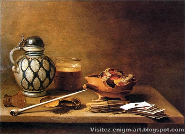 Pieter Claesz, Nature morte au verre de bière, 1636 Pieter Claesz, Nature morte au verre de bière, 1636
