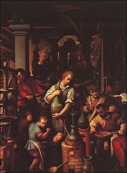Giovanni Stradano, Le laboratoire de l'alchimiste Giovanni Stradano, Le laboratoire de l'alchimiste