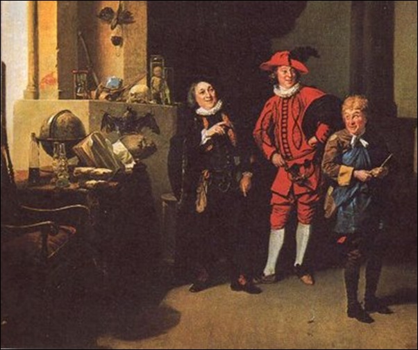 David Zoffany Garrick, L'alchimiste David Zoffany Garrick, L'alchimiste