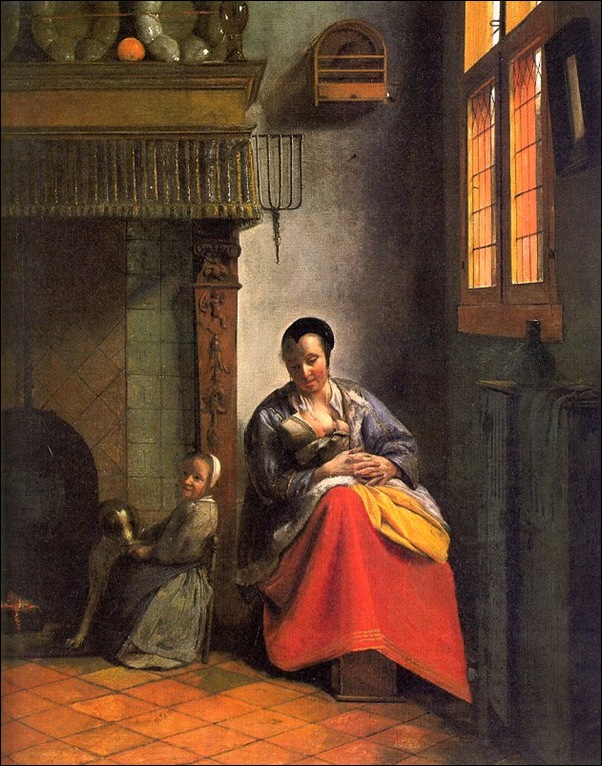 Ecole flamande, Femme allaitant et enfant Ecole flamande, Femme allaitant et enfant