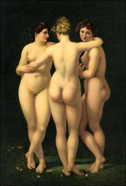 Jean Baptiste Augustin Regnault, Les trois Grâces Jean Baptiste Augustin Regnault, Les trois Grâces