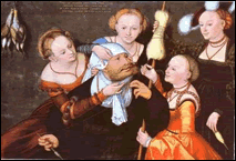 Cranach, Hercule et Omphale 1537 Cranach, Hercule et Omphale 1537