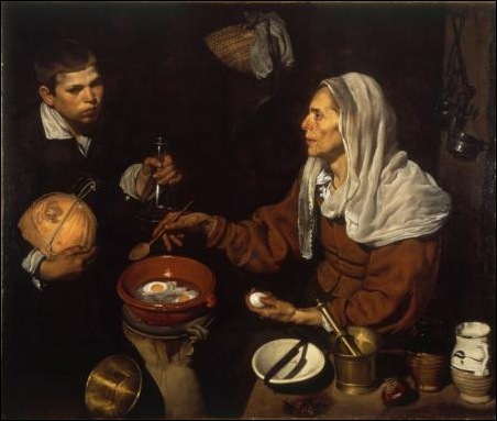 Diego Velasquez, Vieille femme qui cuisine un oeuf