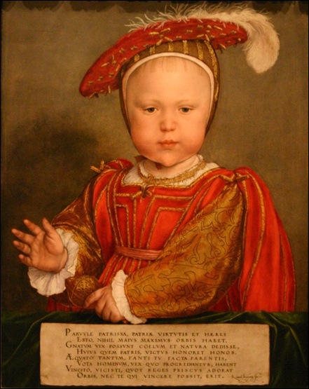 Holbein, portrait d' Edward