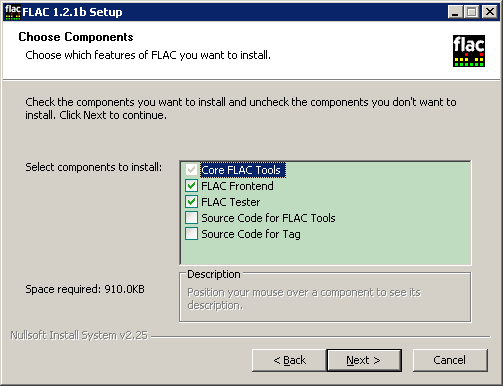 FLAC_1.2.1b_Setup