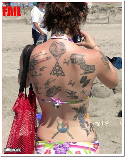 I also know a funny tattoo when I see one. I must admit I wasn't sure to 