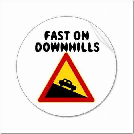 Funny Car Danger Sign.