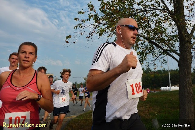 Runners at the 201 EHS Kick'n into Gear 5K in Exeter, NH. (see more race photos at runwithKen.com)