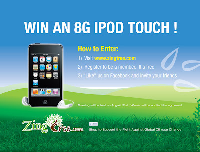 Ipod on Ended Win An 8g Ipod Touch At Zingtree Com Ends 8 31 Contests And