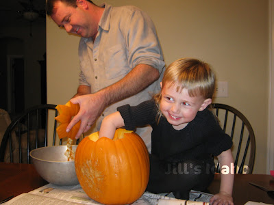 carving pumpkins