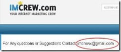 imcrew mail id