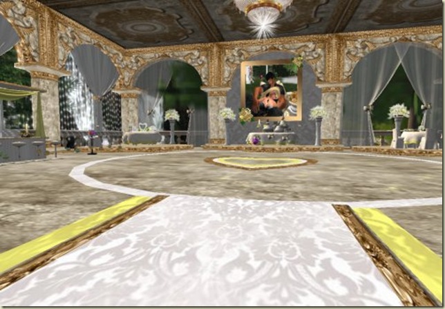 Wedding reception room