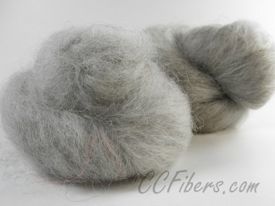 Natural Silver-Gray Lincoln Spinning Batts