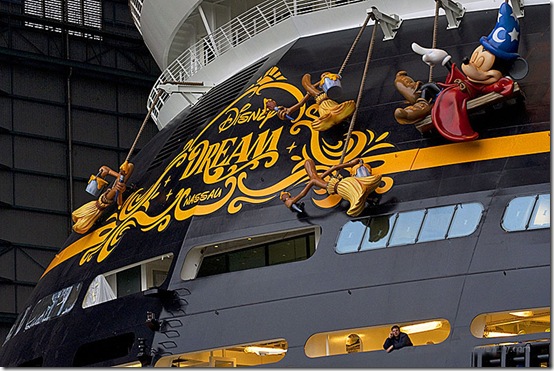 DISNEY DREAM CRUISE SHIP MAKES FIRST PUBLIC APPEARANCE IN SHIPYA