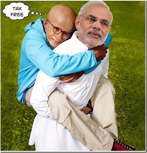 Paa,TaxFree, Gujarat, Amitabh Bachchan, Narendra Modi
