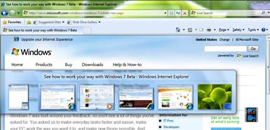 There is a tang of Apple about the new Windows 7 desktop