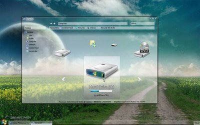 My Computer & Explorer in Windows 7, new design & new control mode, to carry out large-scale innovation, manage documents and information easily.
