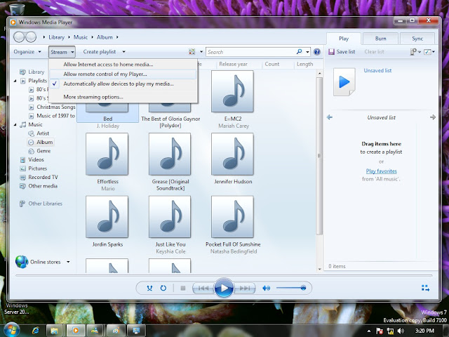 Burn DVD in Windows Media Player 12