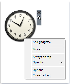 Windows 7 Clock Gadget