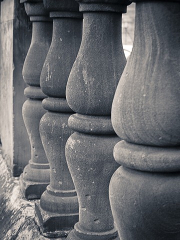 Ornamental pillar - focus in middle.